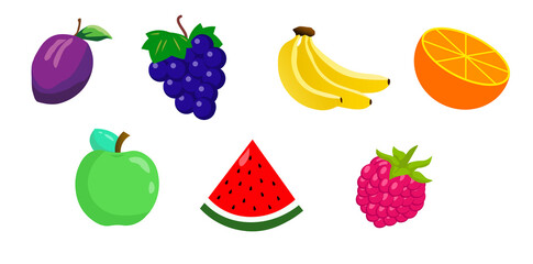 set of fruits