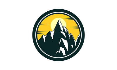 Adventure mountain illustration design vector