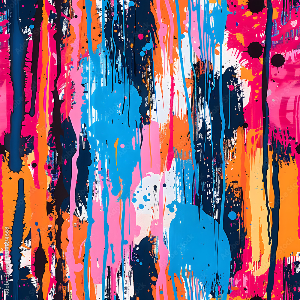 Poster colorful abstract pattern background dripping with vivid colors