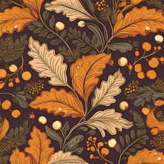 Victorian-Style Autumn Pattern Designs