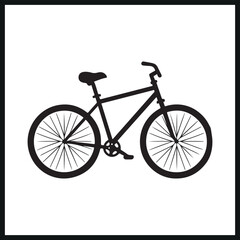 Simple Bicycle silhouette ,icon ,art ,design