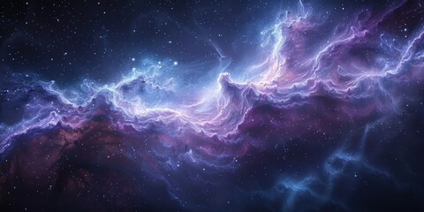 Obraz premium Cosmic Majesty: A Vibrant Interstellar Panorama