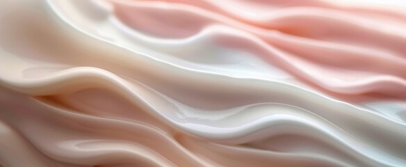 Obraz premium Pink Satin Fabric Close-Up