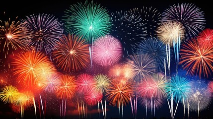 Fototapeta premium fireworks in the night sky