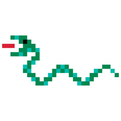 かわいいヘビ巳年アイコン年賀状新年挨拶用