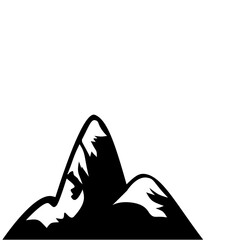 Mountains silhouette. Vector illustration