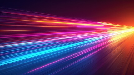 Fototapeta premium Gradient light effects creating a sense of speed
