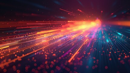 Fototapeta premium Gradient light effects creating a sense of speed