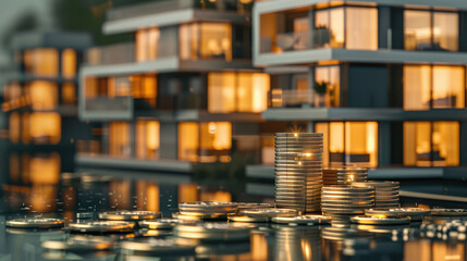 Contemporary apartments and coins as an investment in high end real estate