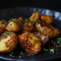 Professional Food Photography: Black and White Backgrounds with Delicious Western Food"