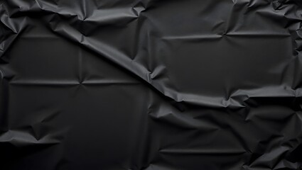 Black paper texture. Folding paper marks. A4 black paper overlay.