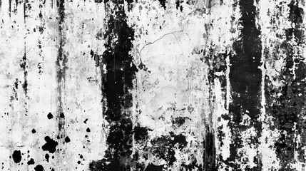 Fototapeta premium Black and white grunge. Distress overlay texture. Abstract surface dust and rough dirty wall background concept. Worn, torn, weathered effect. 
