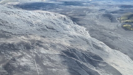 Braided Colourful Glacial rivers in Iceland