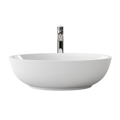 white bathroom sink transparent background