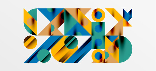 Geometric neo patterns. Abstract background for covers, banners, flyers and posters and other templates