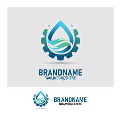 mineral water industrial logo, mineral water logo symbol, for your company logo and web design, transparent background