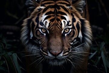 portrait of a Bengal tiger. Generated Ai