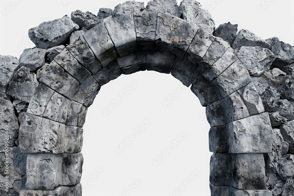 Poster architectural feature with a clear blue sky in the background, perfect for use in travel or architec