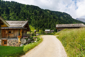 Fototapeta premium A view of Val Duron near Campitello di Fassa - Val di Fassa - Italy