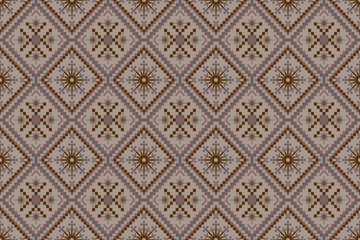 Ethnic pattern seamless pixel art for Fabric geometric ethnic pattern seamless,Pixel pattern art wallpaper Background, Design for fabric, curtain, carpet ,geometry seamless pattern art illustration