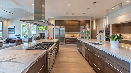 Modern kitchen with a fresh, contemporary look 