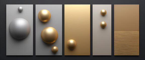 illustrazione con elementi geometrici astratti a tema contemporaneo