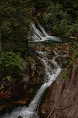 waterfall in the mountains
