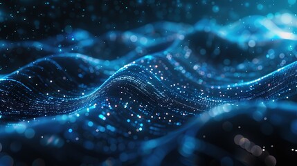 Blue technology line background