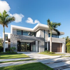 modern house in state