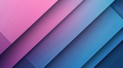 Obraz premium Abstract Backgrounds: Blue and pink gradient backdrop with dynamic diagonal stripes. Vector illustration featuring paper-style texture, flat design, minimalistic, backdrop, wallpaper,pattern 