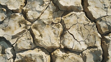 Fototapeta premium Dry cracked earth background, clay desert texture. 