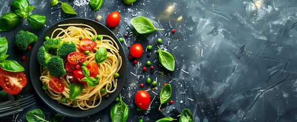 Pasta and salad