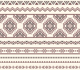 Southwest geometric seamless patterns Aztec Navajo Native American tribal ethnic colorful for textile printing