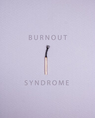 a burnt match concept text