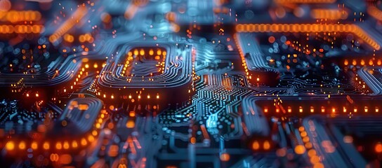 A black board with orange curved lines and sunlight shining from above