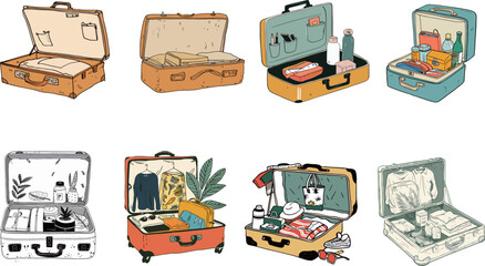 Illustrated Suitcase Collection