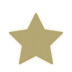 Gold glitter star with golden frame. Christmas ornament shiny emblem vector illustration. Bright creative abstract decoration element for celebration