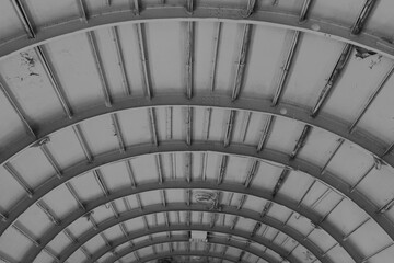 Cargo cabin of an old airplane.
