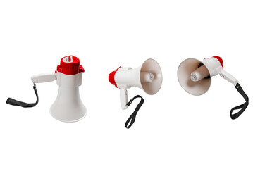 Megaphone isolated on white background.