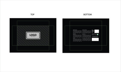Obraz premium Packaging design, luxury perfume gift box with die line . Illustration vector.