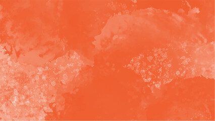 Abstract orange watercolor background.Hand painted watercolor. vector