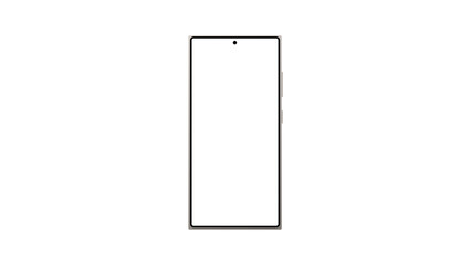 smartphone on white background. vector