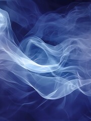 Obraz premium Abstract Blue Smoke