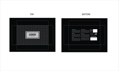 Obraz premium Packaging design, luxury perfume gift box with die line . Illustration vector.