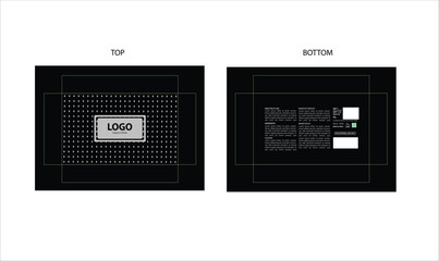 Obraz premium Packaging design, luxury perfume gift box with die line . Illustration vector.