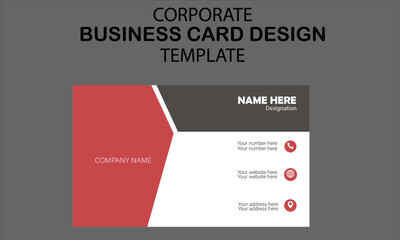 Fototapeta premium creative modern minimal name card and business card template design