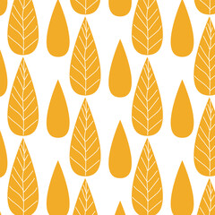 autumn leaves seamless pattern design