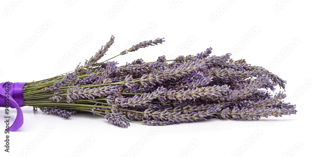 Wall mural bouquet of lavender flowers.