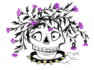 Thistle skull
