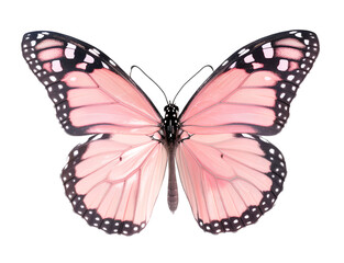 Fototapeta premium Close-up of a Beautiful Butterfly in Flight Showing Detailed Insect Anatomy, Delicate Antennae, Graceful Wings, and the Fragile Elegance of Nature's Design Captured in Stunning Wildlife Photography